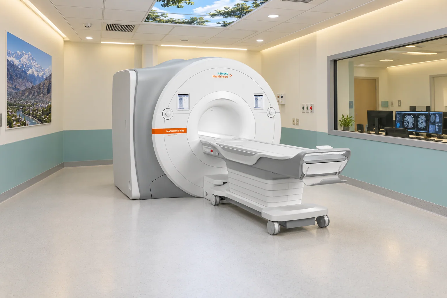 Siemens Healthineers MAGNETOM Vida system in a complete MRI room