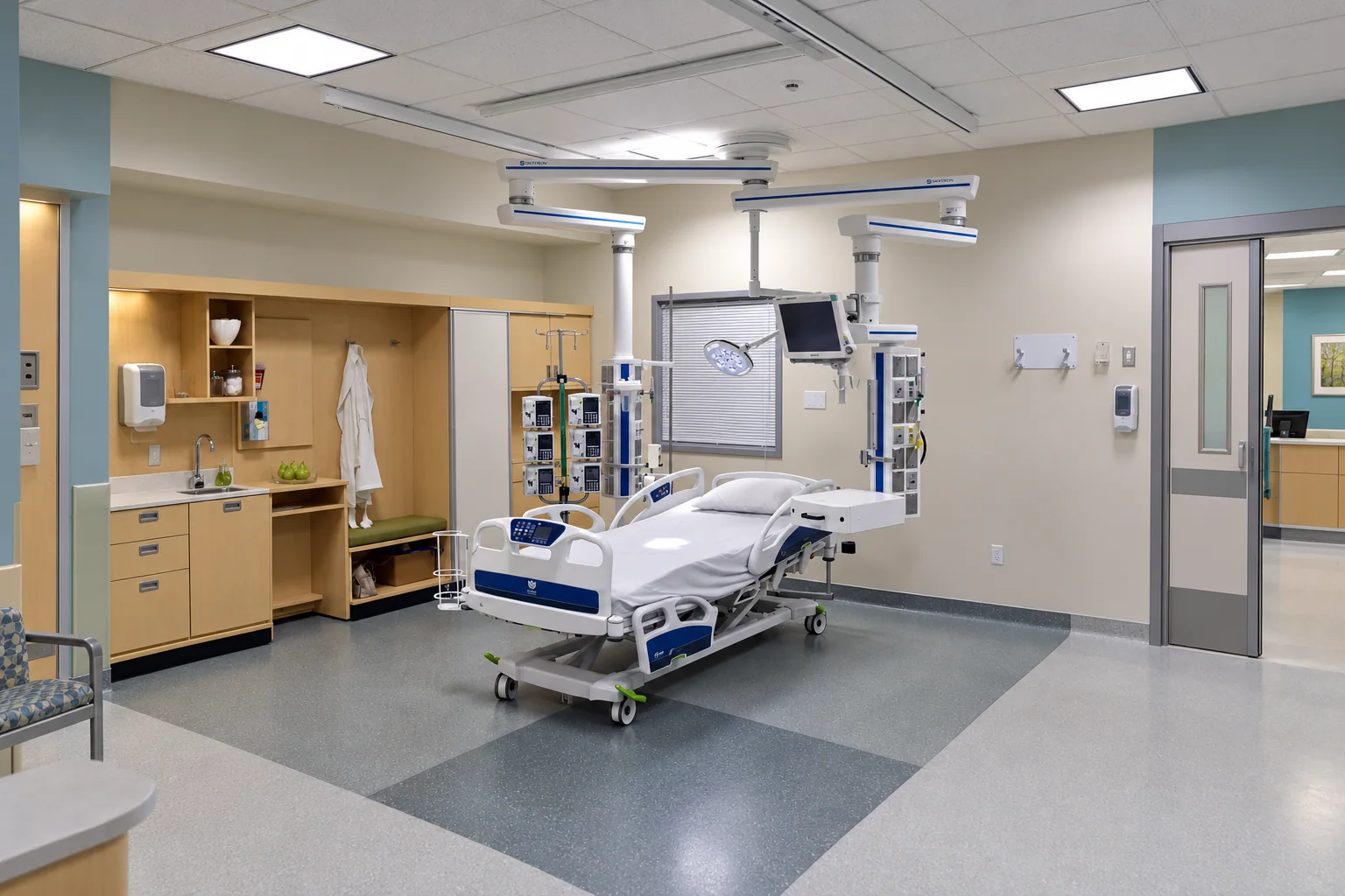 Skytron — Skytron intensive care room