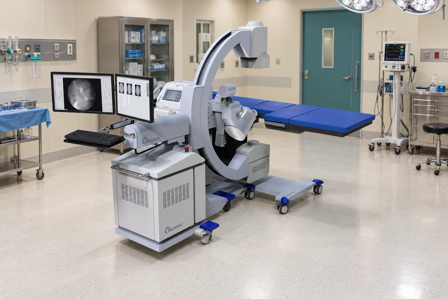 Medispec — EM1000 lithotripter side view