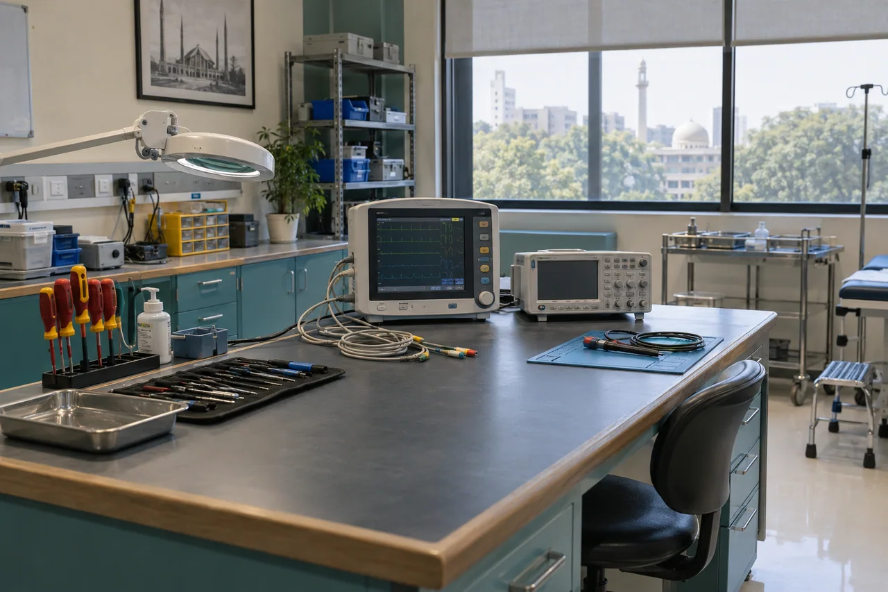 Biomedical equipment training workbench